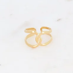 Outlet HippieChic Bague Double Rangs Croisé