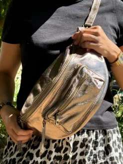 Fashion HippieChic Banane 3 Zip Camel