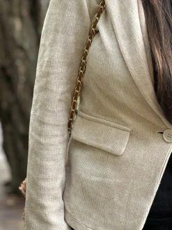 Outlet HippieChic Blazer Velours Capuche Léo