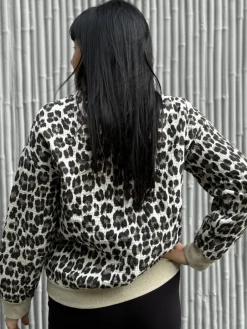 Online HippieChic Bombers Gaze de Coton Léopard