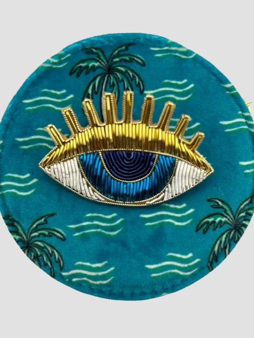 Cheap HippieChic Boîte à Bijoux Imprimé Palmier PalmierImprimé