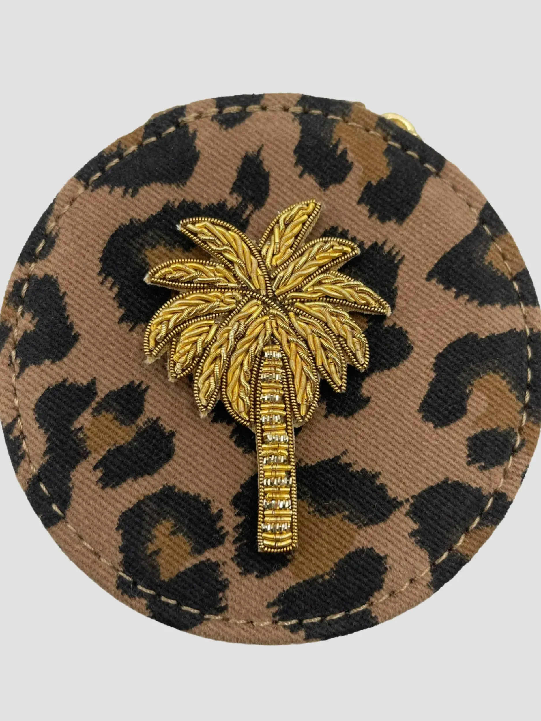 Cheap HippieChic Boîte à Bijoux Léopard Palmier Camel