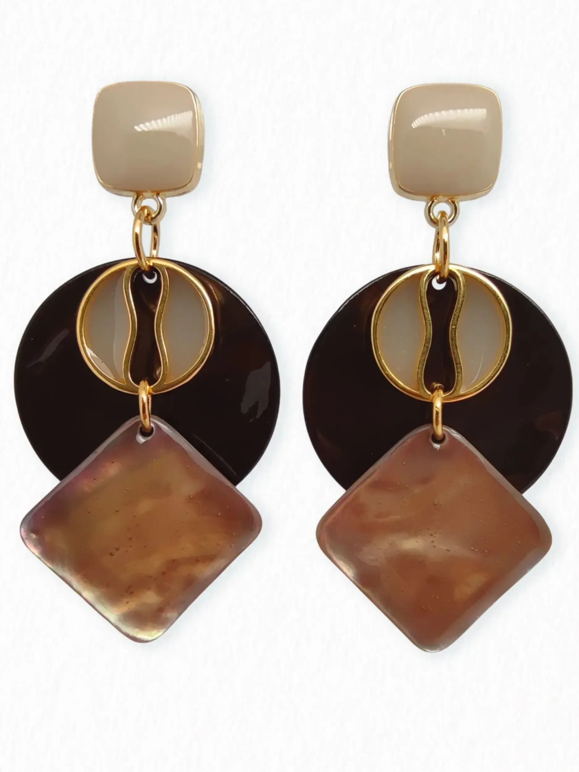 Best Sale HippieChic Boucles d'Oreilles Nacres Solaine