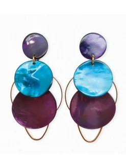 Discount HippieChic Boucles d'Oreilles Nacres Reine