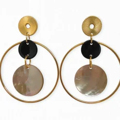 Store HippieChic Boucles d'Oreilles Nacres Chiara