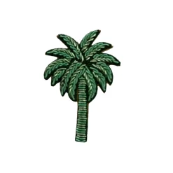 Cheap HippieChic Broche Palmier Vert
