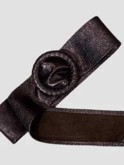 Clearance HippieChic Ceinture en cuir uni - hippie chic Noir