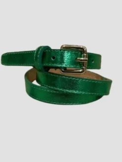Flash Sale HippieChic Ceinture Fine Brillante en cuir Doré