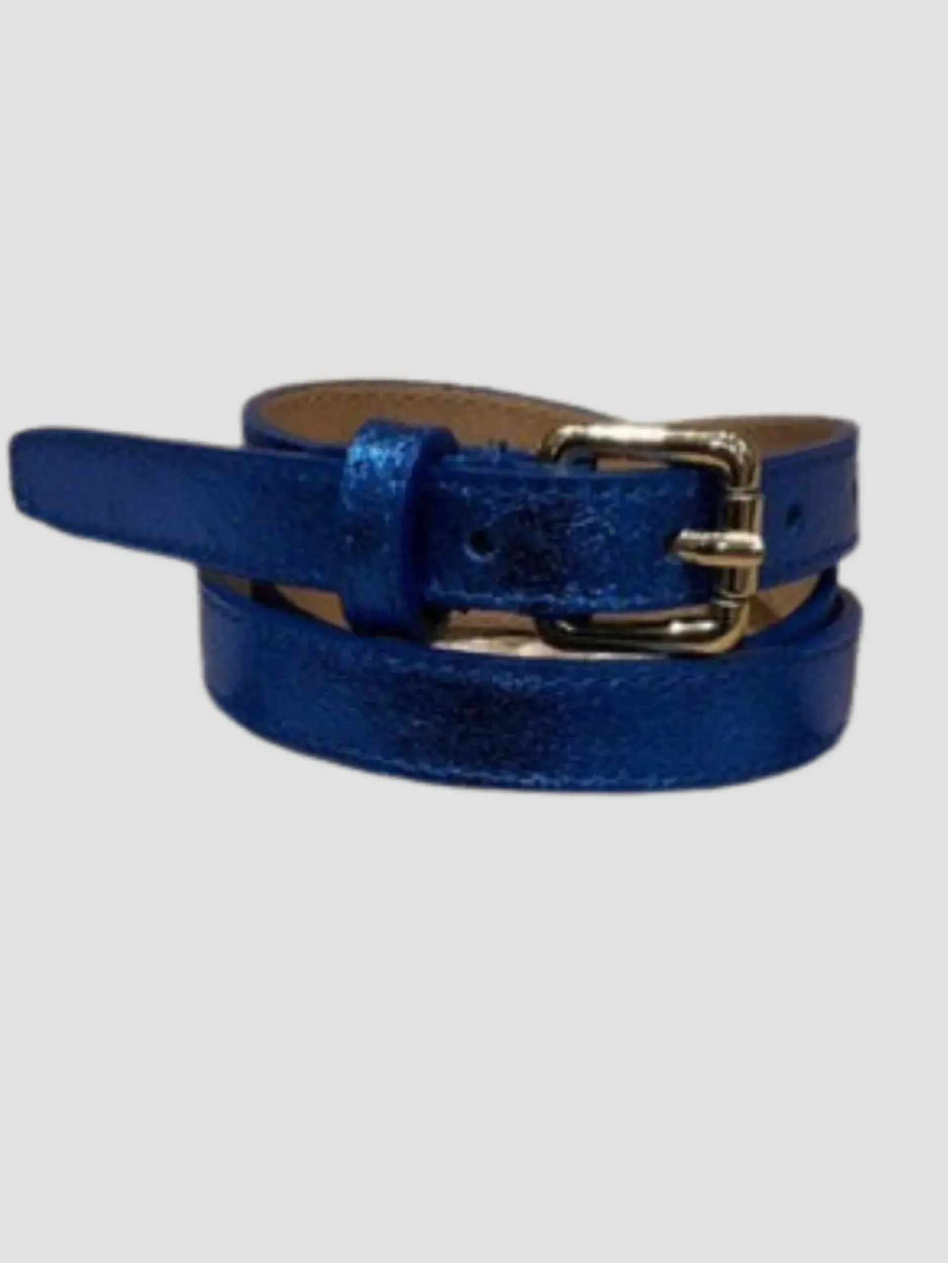 Flash Sale HippieChic Ceinture Fine Brillante en cuir Doré