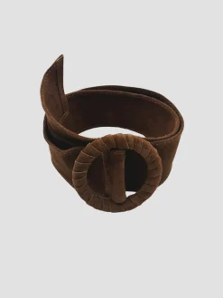 Store HippieChic Ceinture Large Unie en Cuir