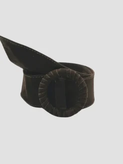 Store HippieChic Ceinture Large Unie en Cuir