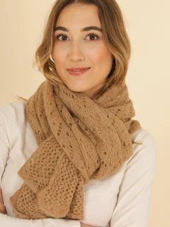 Clearance HippieChic Écharpe Crochet Beige