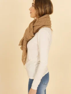 Clearance HippieChic Écharpe Crochet Beige