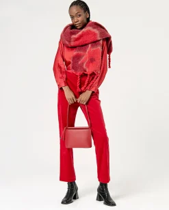 Cheap HippieChic Écharpe Jacquard avec Franges