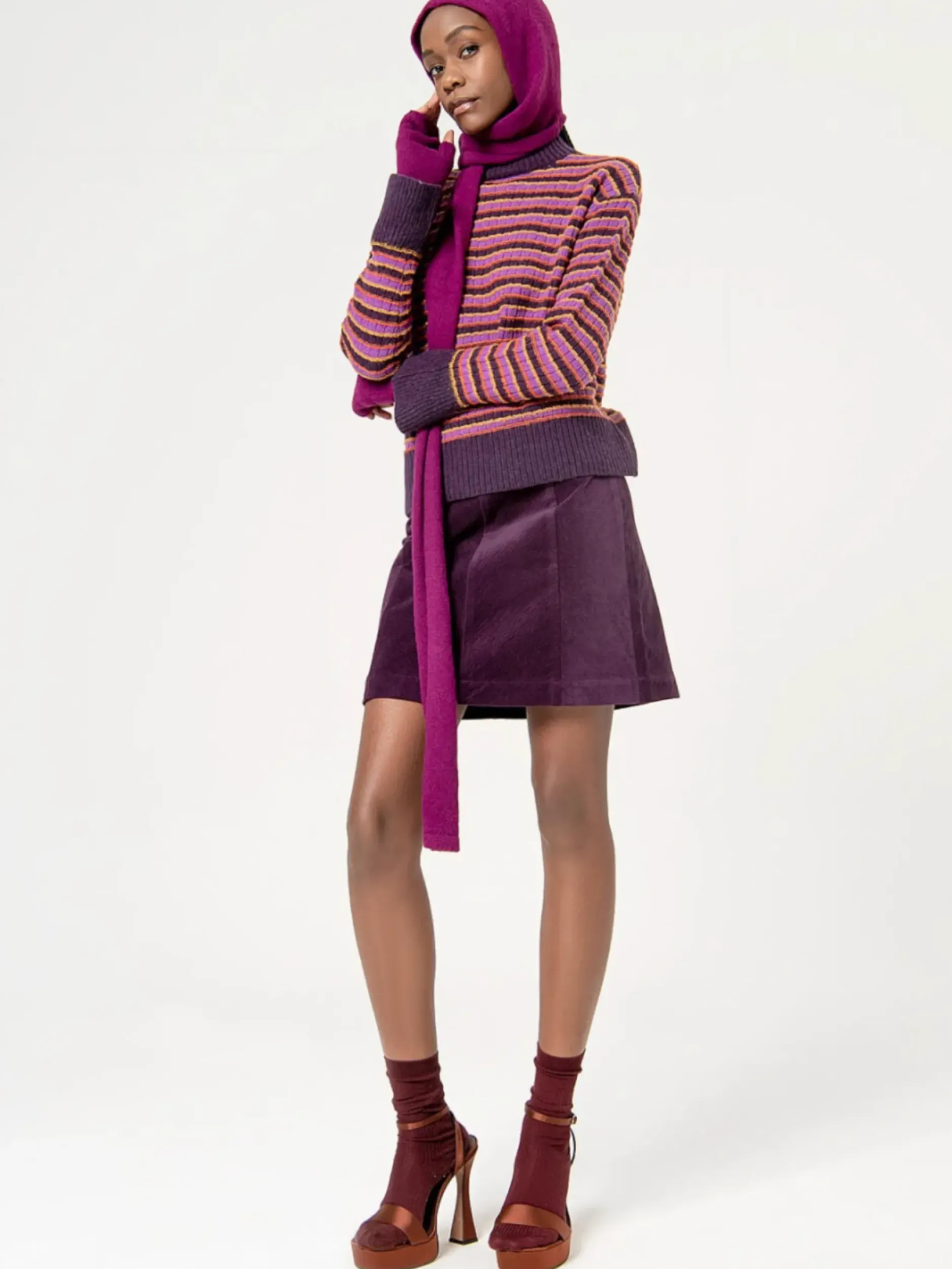 Best Sale HippieChic Écharpe Tricotée avec Capuche