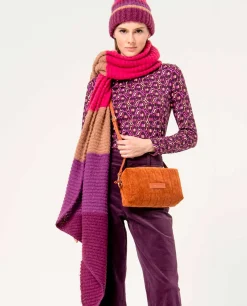 Sale HippieChic Écharpe Tricotée Rayée Multicolore