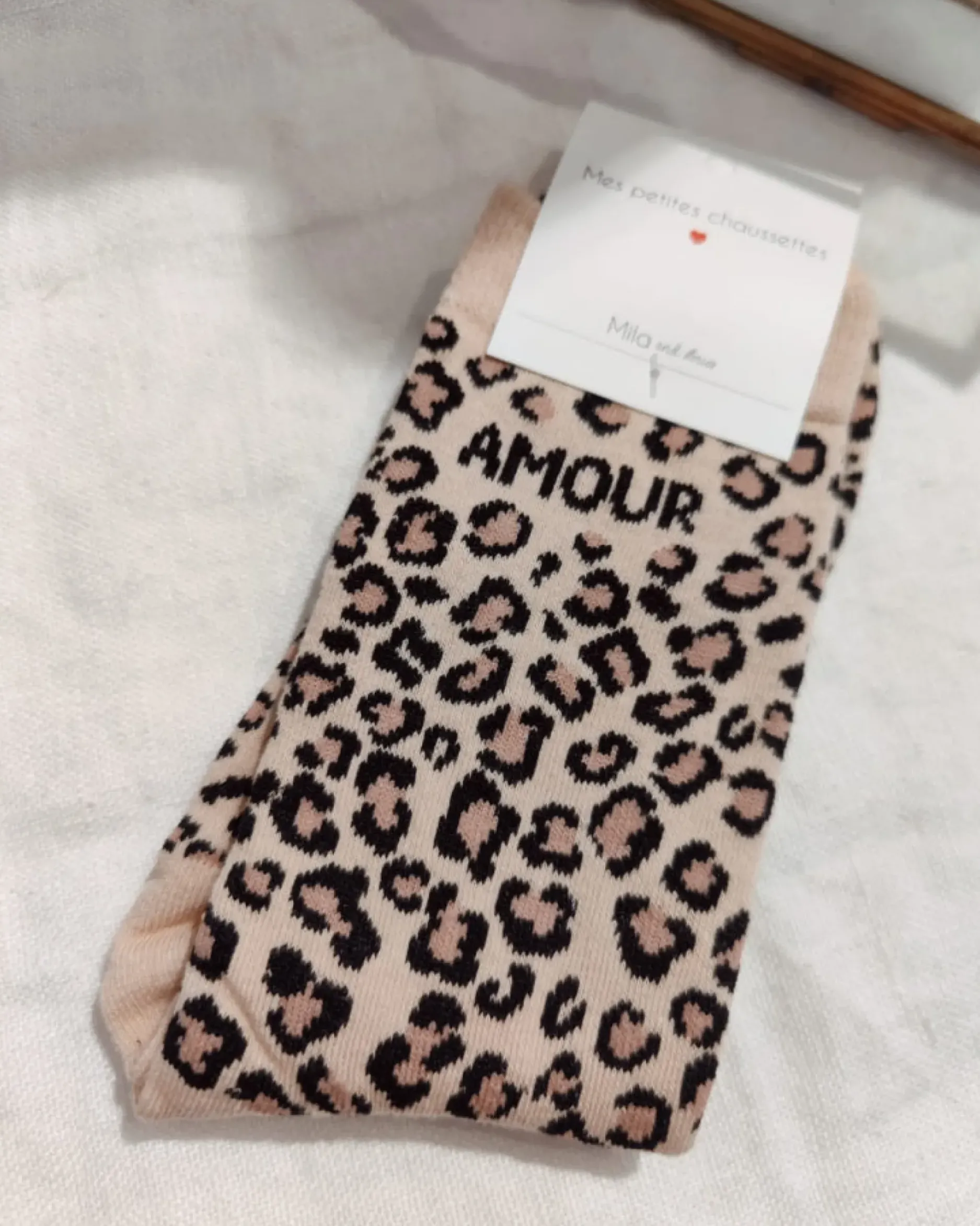 Sale HippieChic Chaussettes Amour Léopard