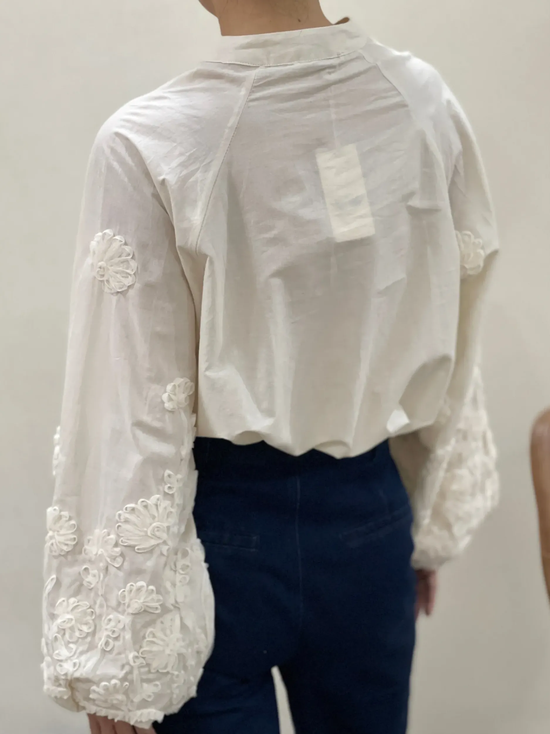 Fashion HippieChic Chemise Brodée Manches Ballons