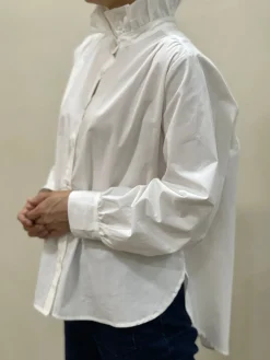 Store HippieChic Chemise Col Montant Froufrou