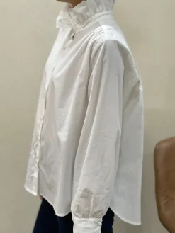 Store HippieChic Chemise Col Montant Froufrou