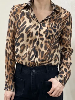 New HippieChic Chemise Léopard Café