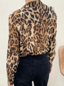 New HippieChic Chemise Léopard Café