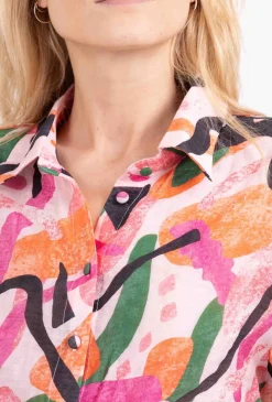 Cheap HippieChic Chemise Paint Multicolore