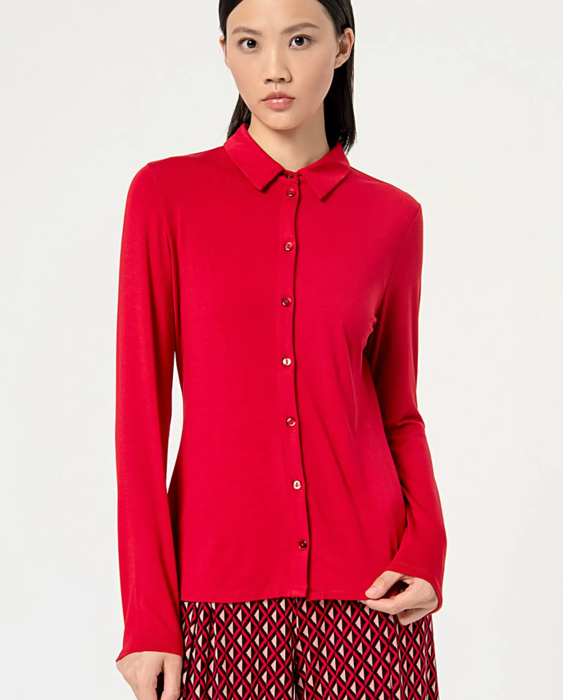 Store HippieChic Chemise Unie Rouge