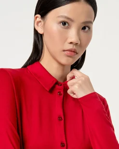 Store HippieChic Chemise Unie Rouge