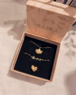 Best HippieChic Coffret Cadeaux Bijoux Trio Or