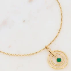 Hot HippieChic Collier avec Pierre Naturelle