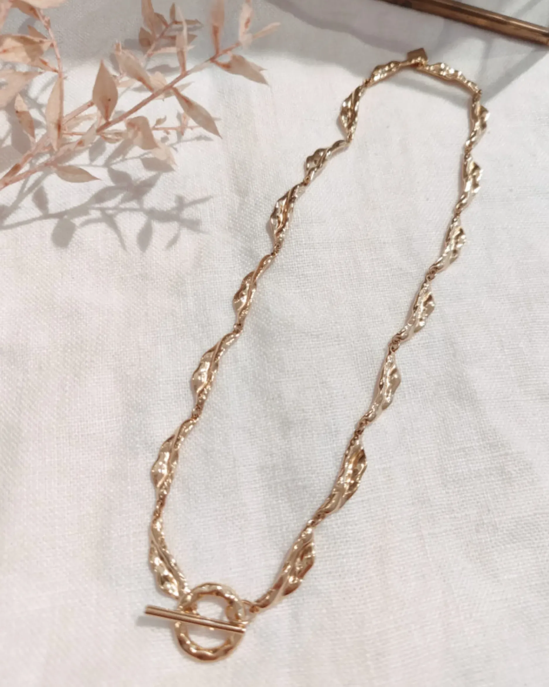 Clearance HippieChic Collier Maille Doré