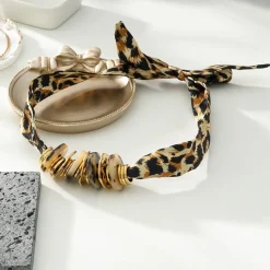 Store HippieChic Collier Tissu Léopard