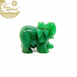 Best HippieChic Cristaux d'éléphant en aventurine verte (sculptés à la main)