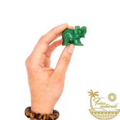 Best HippieChic Cristaux d'éléphant en aventurine verte (sculptés à la main)