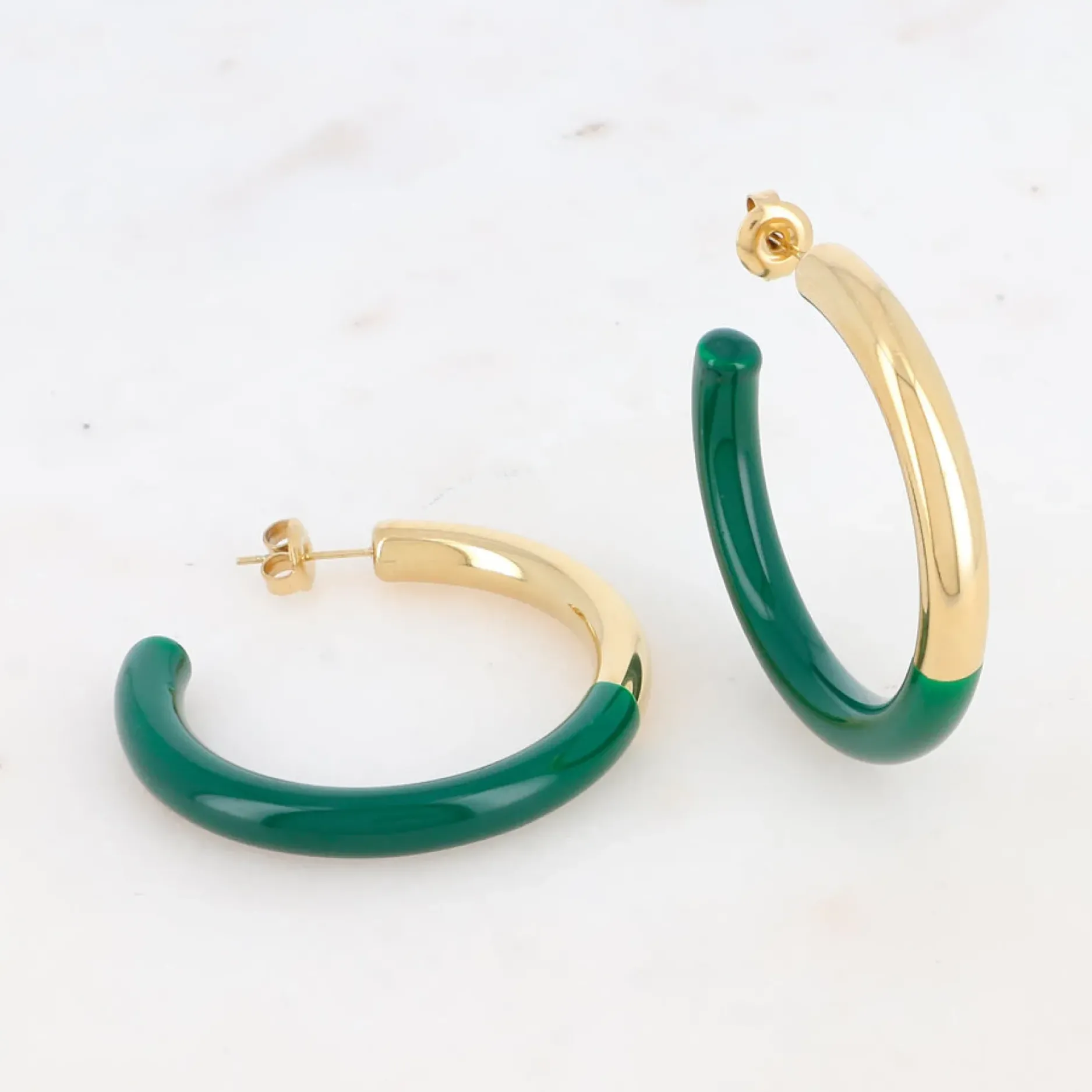 Online HippieChic Créoles avec Émail