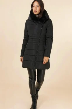 Fashion HippieChic Doudoune à Zip Fourrure