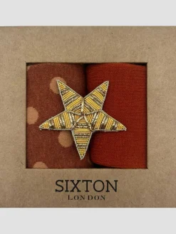 Cheap HippieChic Duo Boîtes à Chaussettes Broche Étoile Rouge