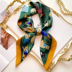 Cheap HippieChic Foulard Cat Blanc