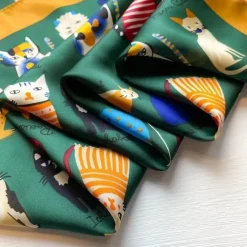 Cheap HippieChic Foulard Cat Blanc