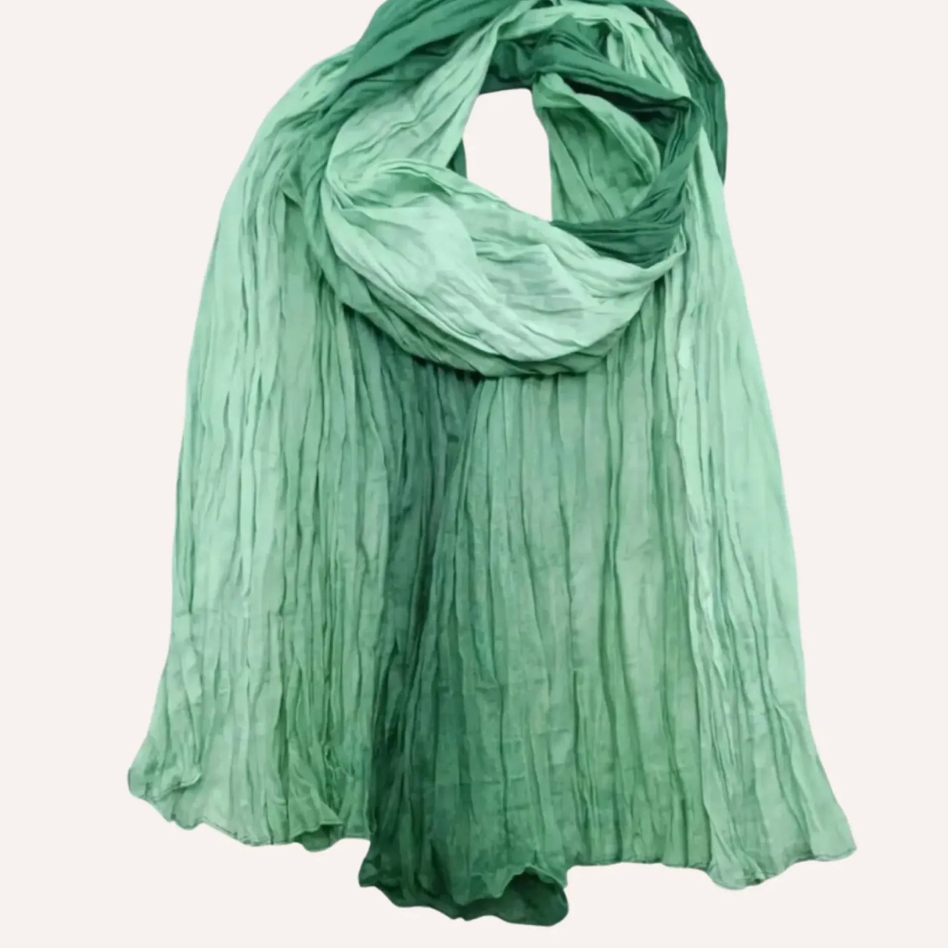 Outlet HippieChic Foulard Dégradé de Couleur Vert