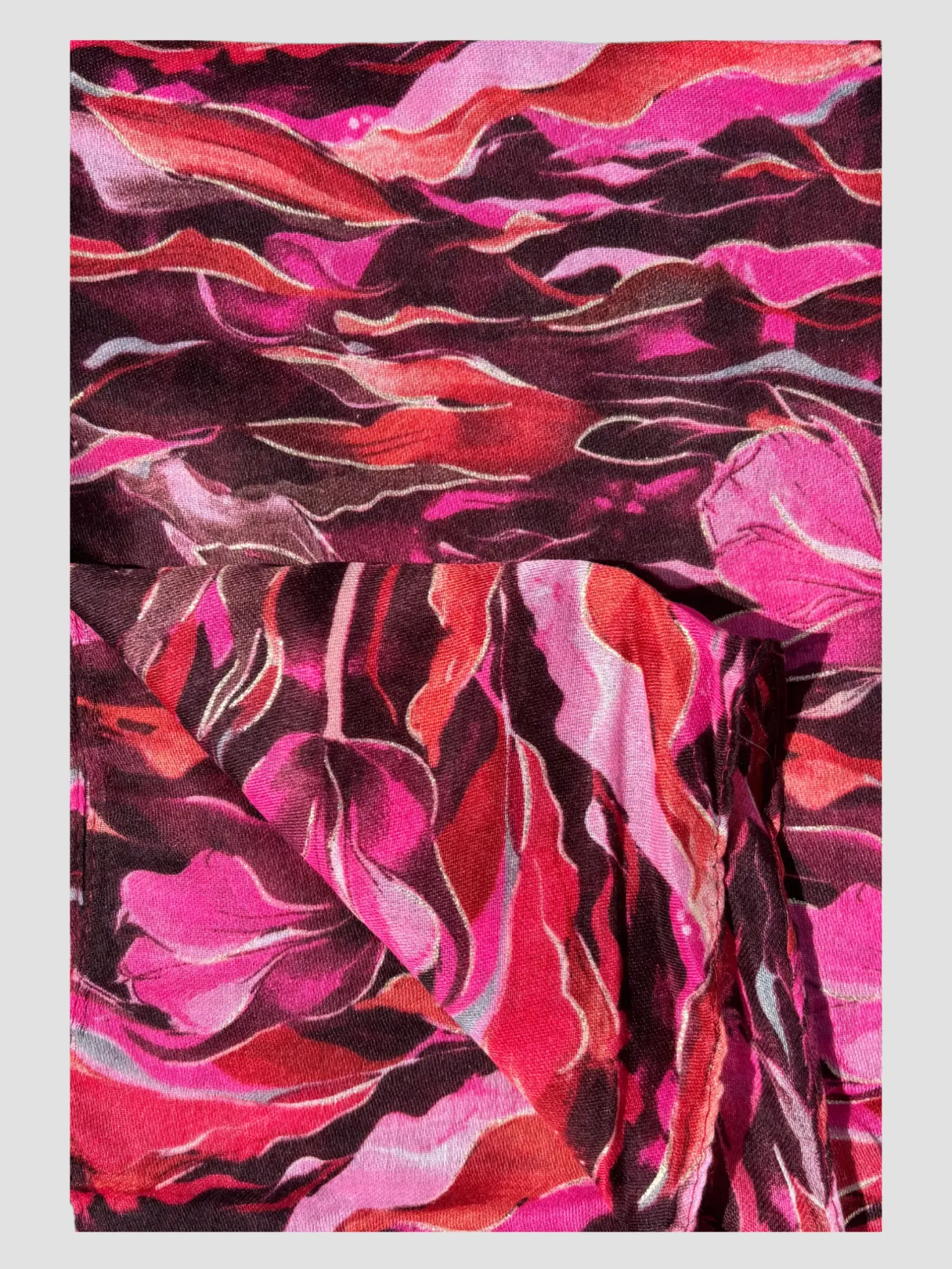 Best HippieChic Foulard Fleurs Doré