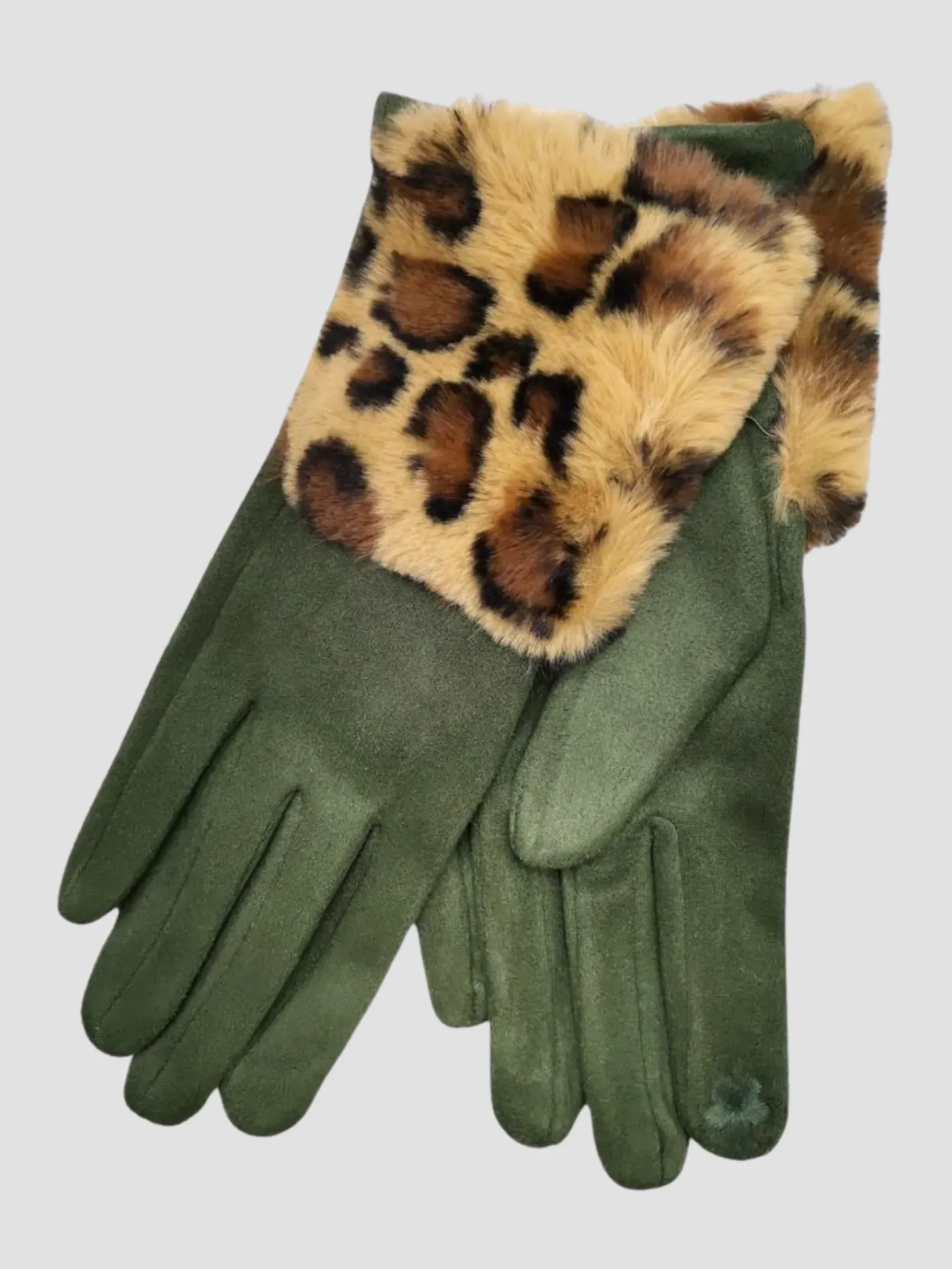 Hot HippieChic Gants Fourrés Léopard