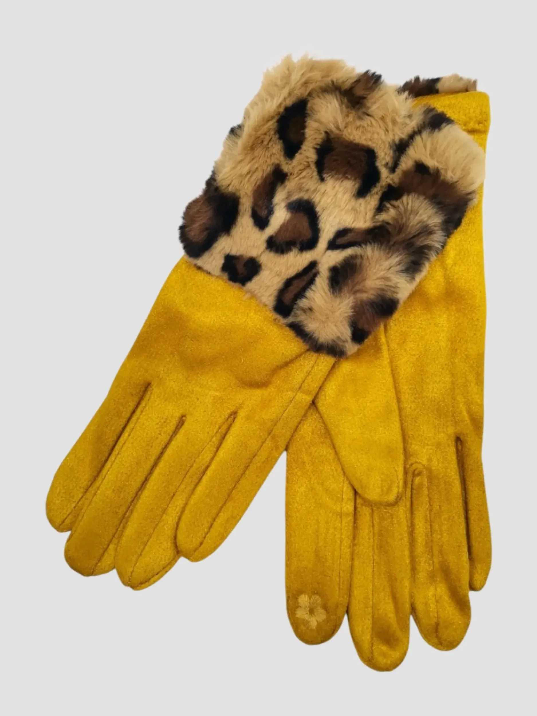 Hot HippieChic Gants Fourrés Léopard