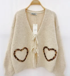 New HippieChic gilet à nouer coeur Léo