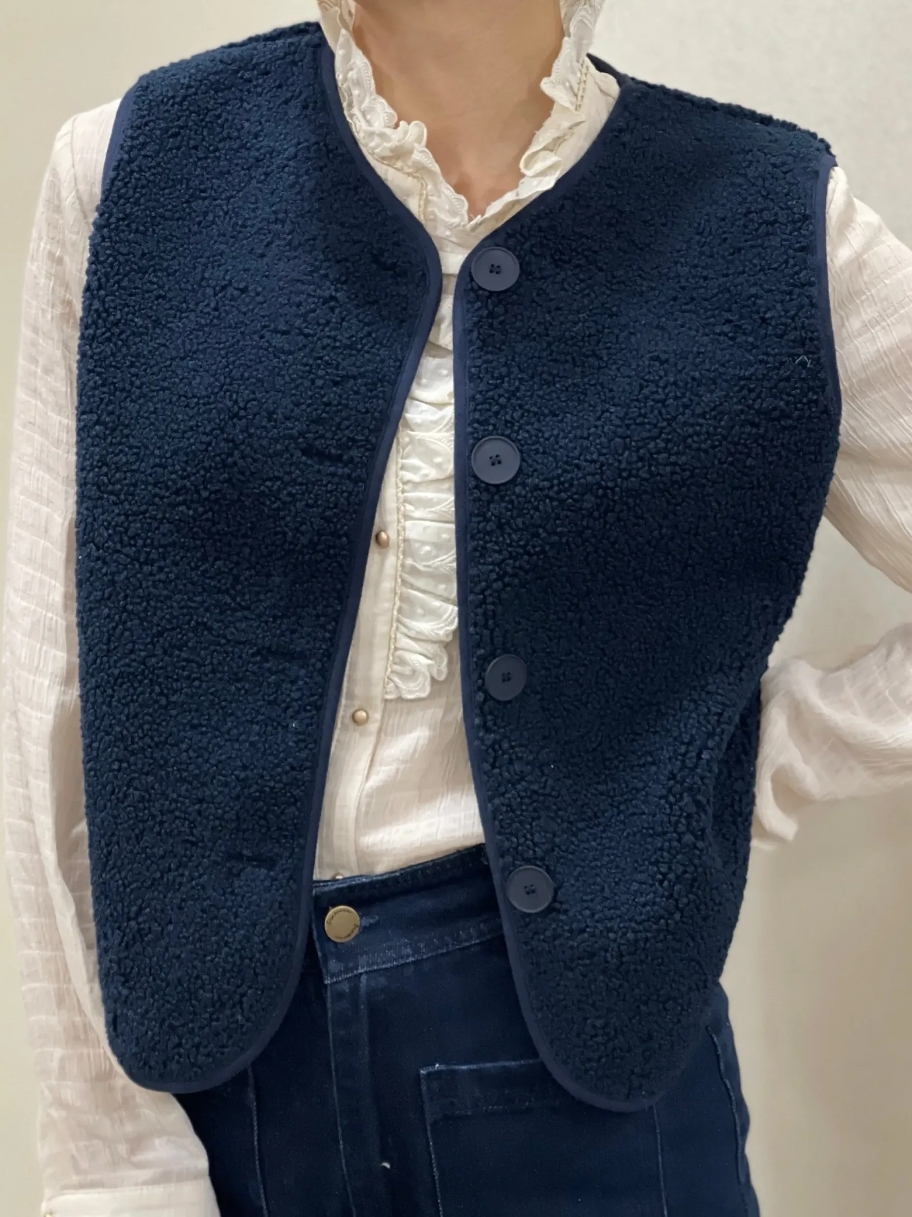 Store HippieChic Gilet Bouclette Uni