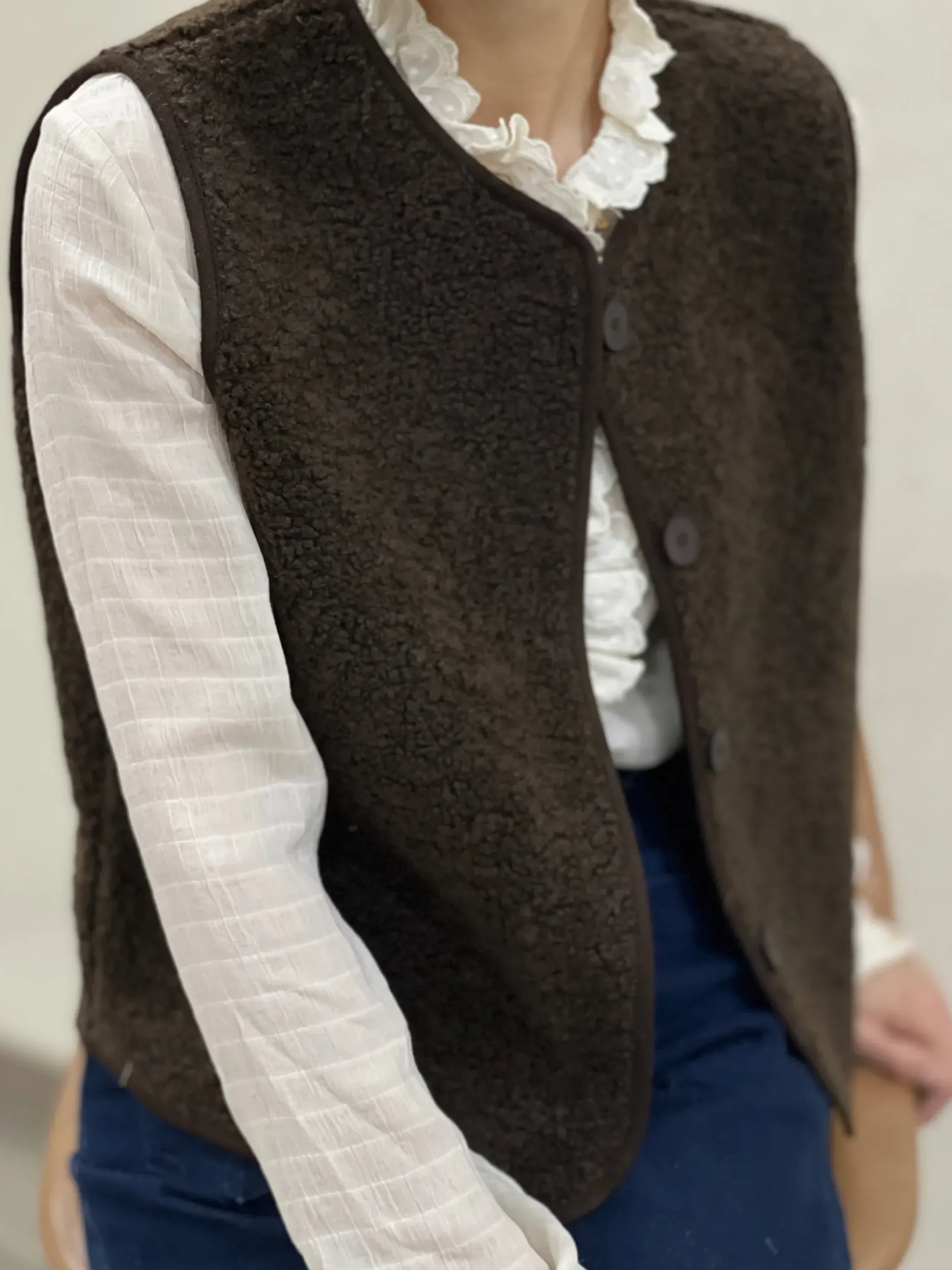 Store HippieChic Gilet Bouclette Uni