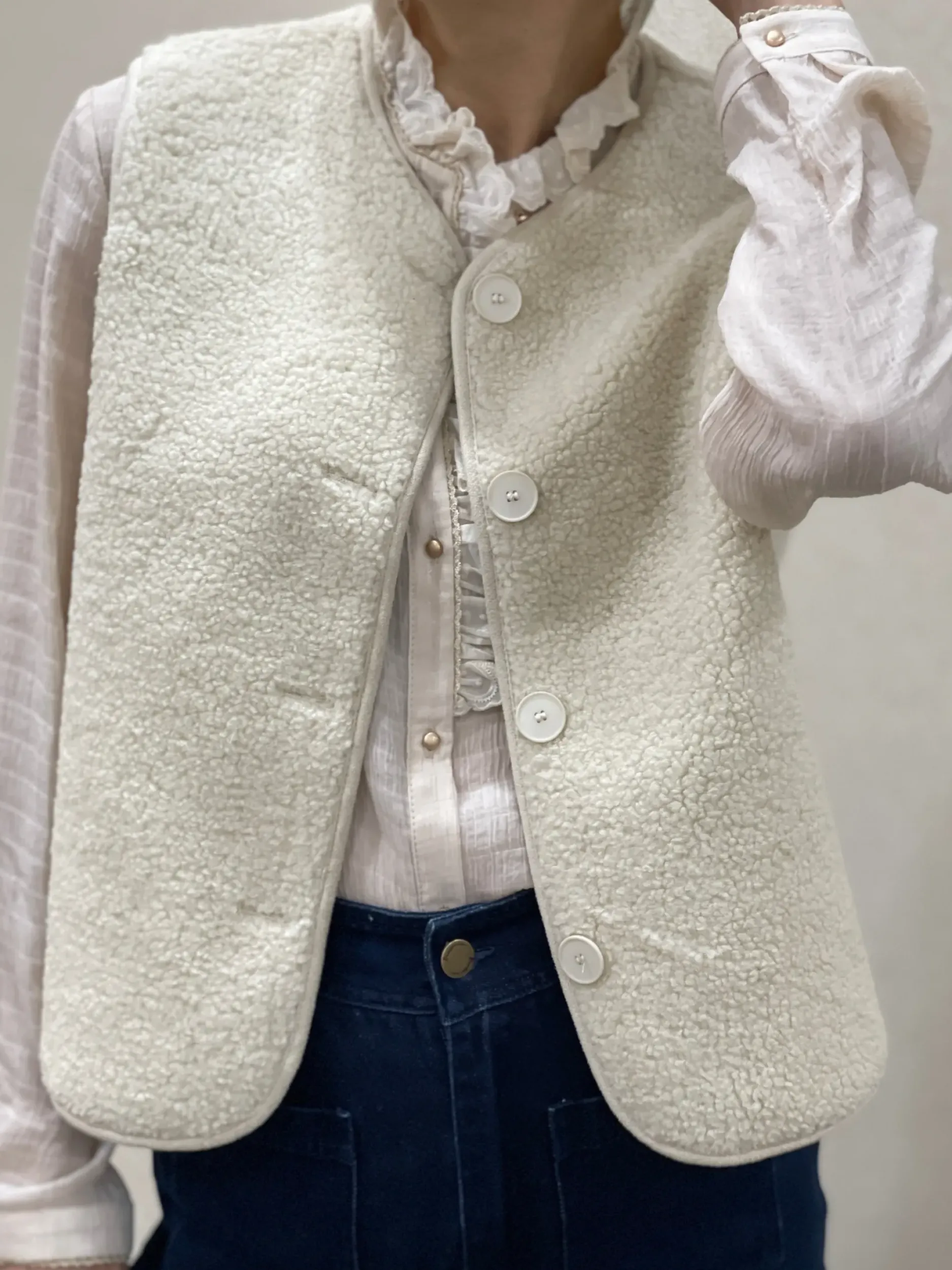 Store HippieChic Gilet Bouclette Uni