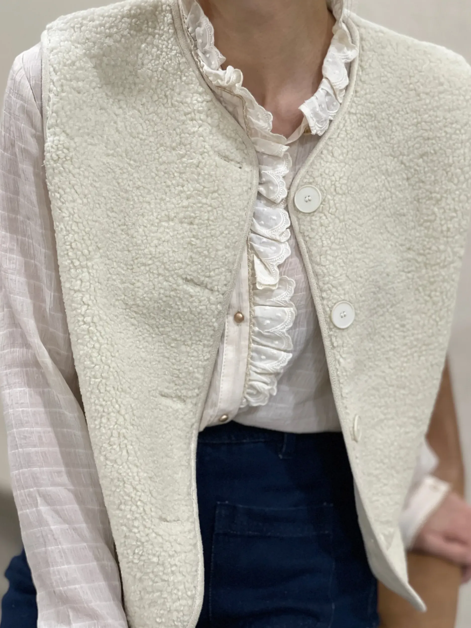 Store HippieChic Gilet Bouclette Uni