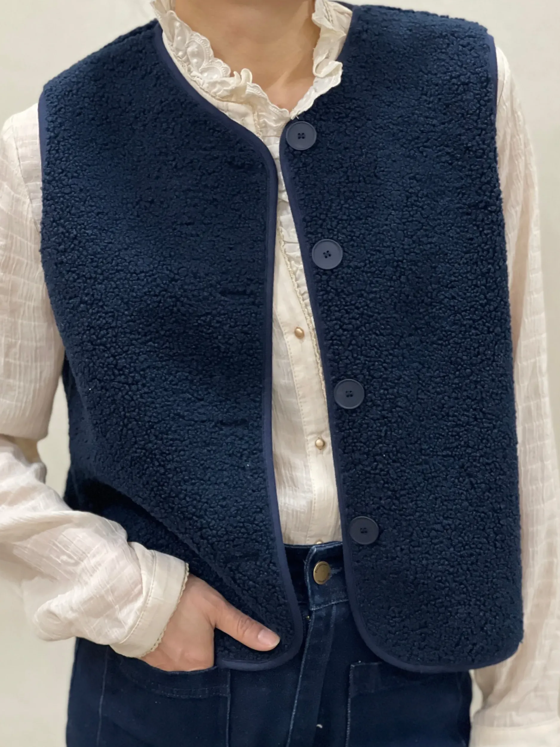 Store HippieChic Gilet Bouclette Uni